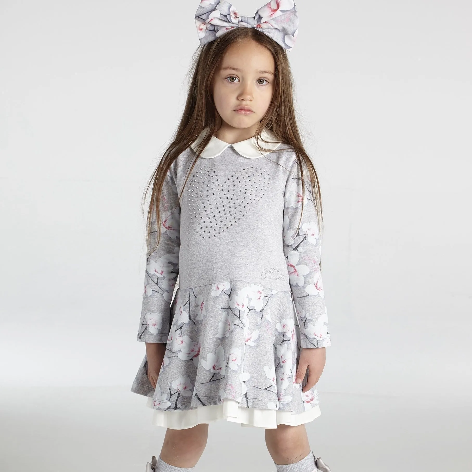 A DEE - Magnolia Peter Pan Collar Dress - Grey
