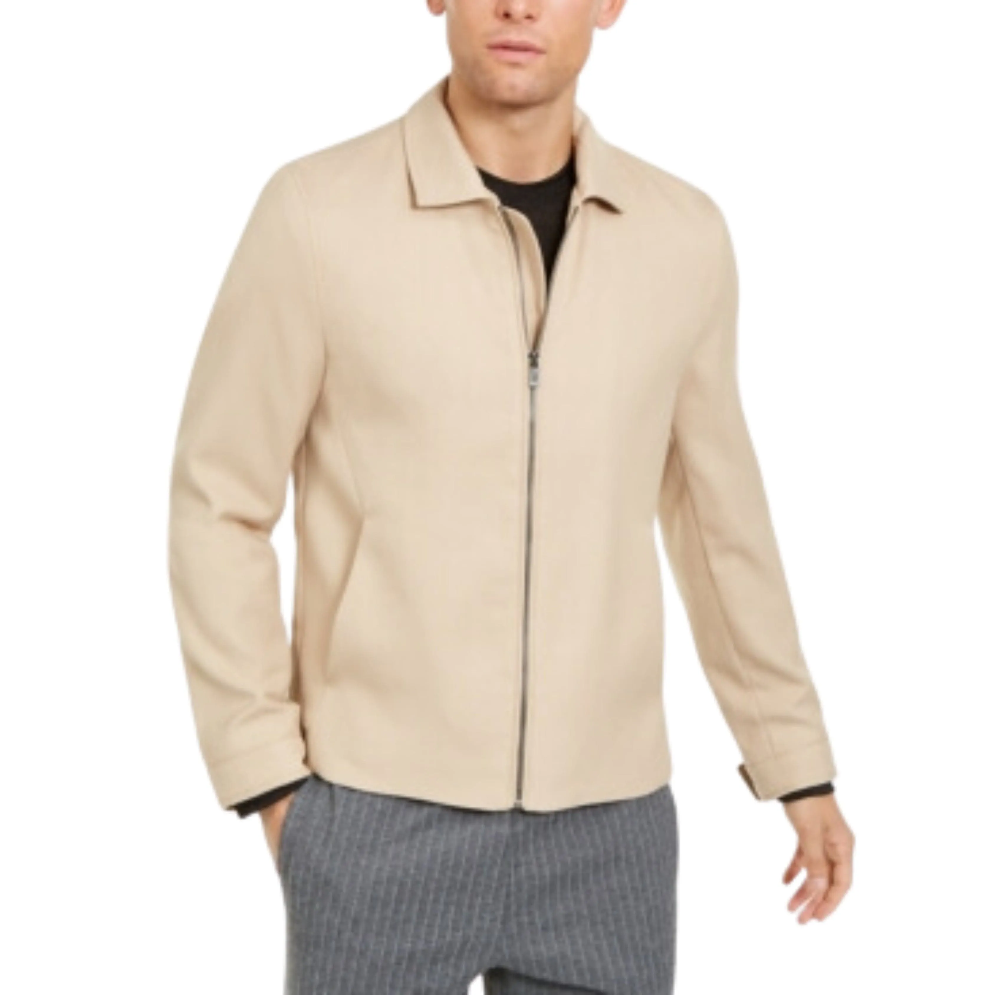 ALFANI -  Woven Solid Jacket
