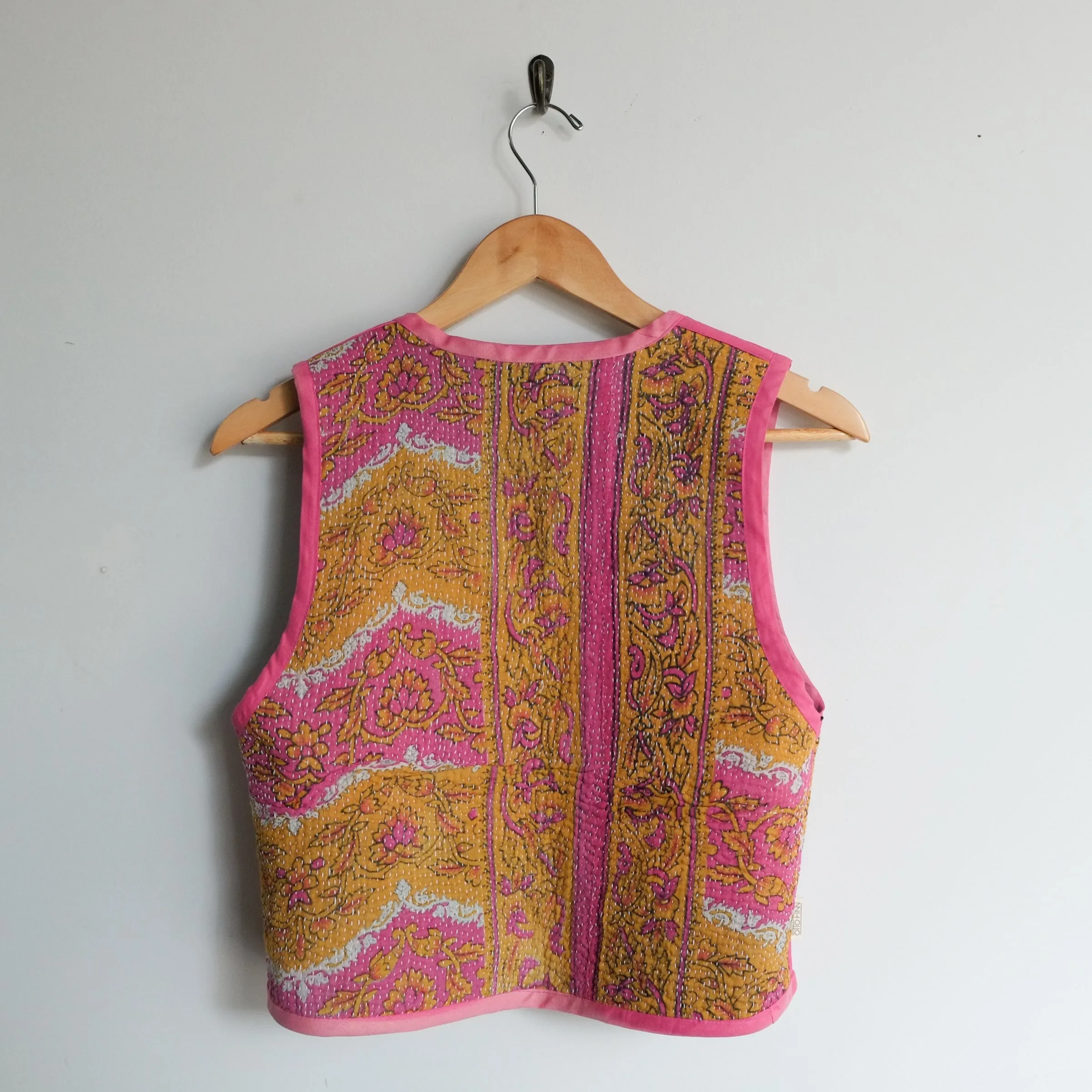 Amelia Vest Sky Blue with Diamond Embroidery XS049