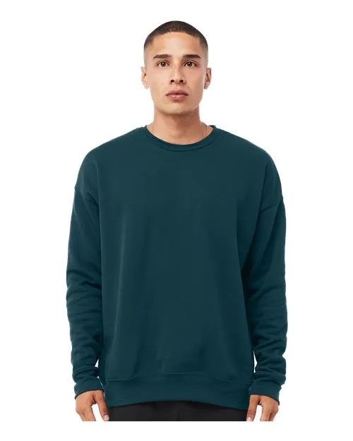 BELLA   CANVAS Sponge Fleece Drop Shoulder Crewneck Sweatshirt 3945 Atlantic