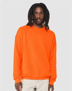 BELLA   CANVAS Sponge Fleece Drop Shoulder Crewneck Sweatshirt 3945 Orange