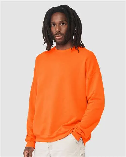 BELLA   CANVAS Sponge Fleece Drop Shoulder Crewneck Sweatshirt 3945 Orange