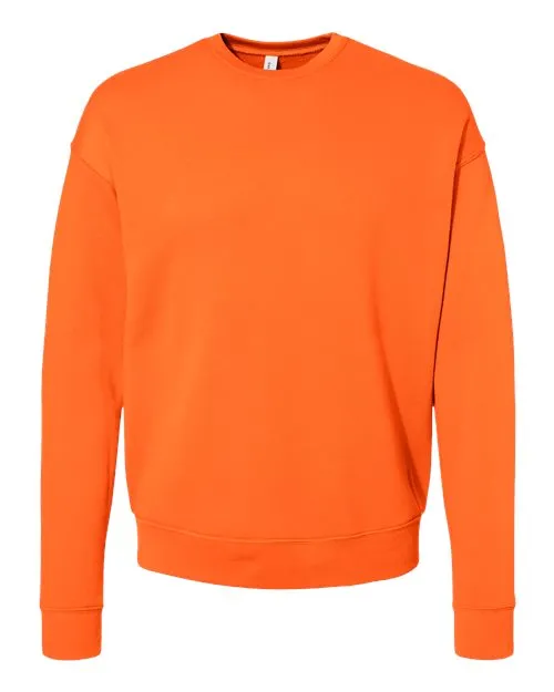 BELLA   CANVAS Sponge Fleece Drop Shoulder Crewneck Sweatshirt 3945 Orange