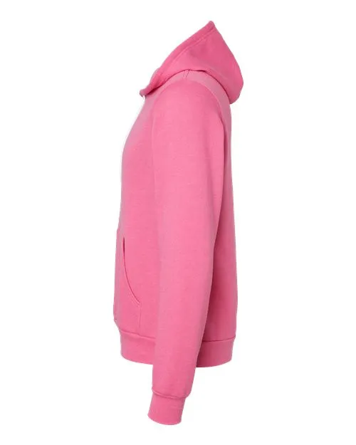 BELLA   CANVAS Sponge Fleece Hoodie 3719 Heather Charity Pink