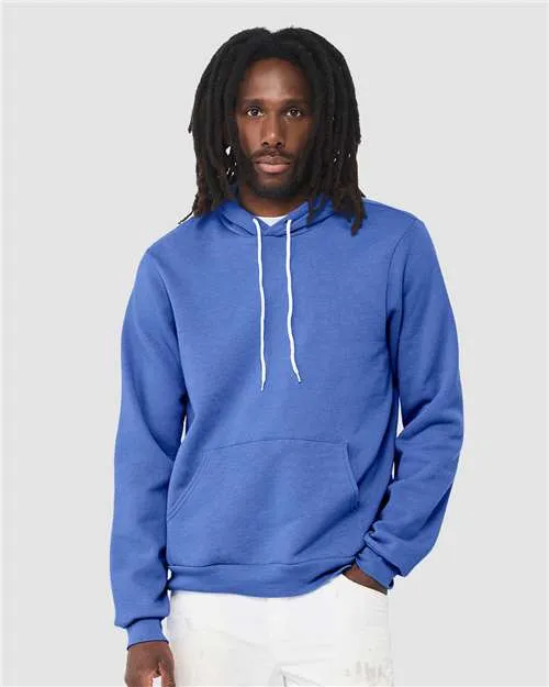 BELLA   CANVAS Sponge Fleece Hoodie 3719 Heather Charity Pink