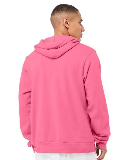 BELLA   CANVAS Sponge Fleece Hoodie 3719 Heather Charity Pink