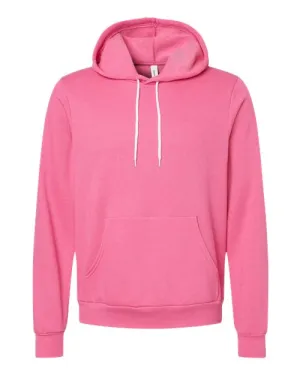 BELLA   CANVAS Sponge Fleece Hoodie 3719 Heather Charity Pink