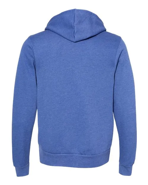 BELLA   CANVAS Sponge Fleece Hoodie 3719 Heather Charity Pink