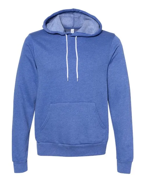 BELLA   CANVAS Sponge Fleece Hoodie 3719 Heather Charity Pink