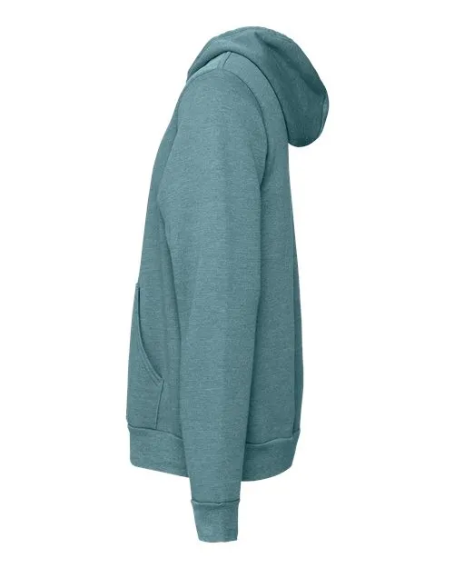 BELLA   CANVAS Sponge Fleece Hoodie 3719 Heather Deep Teal