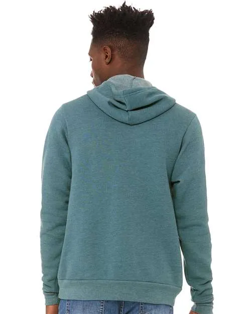 BELLA   CANVAS Sponge Fleece Hoodie 3719 Heather Deep Teal