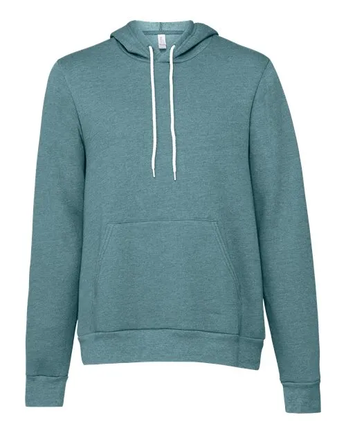BELLA   CANVAS Sponge Fleece Hoodie 3719 Heather Deep Teal