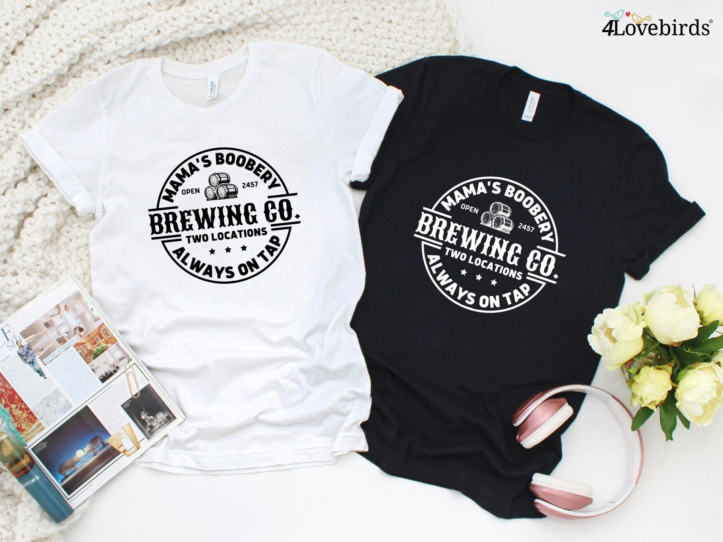 Brewing Co Sweatshirt, Funny Breast Feeding Crewneck Hoodie, Mama's Boobery Long Sleeve Shirt, New Mom Sweatshirt, Mother's Day Sweatshirt