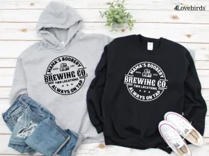 Brewing Co Sweatshirt, Funny Breast Feeding Crewneck Hoodie, Mama's Boobery Long Sleeve Shirt, New Mom Sweatshirt, Mother's Day Sweatshirt