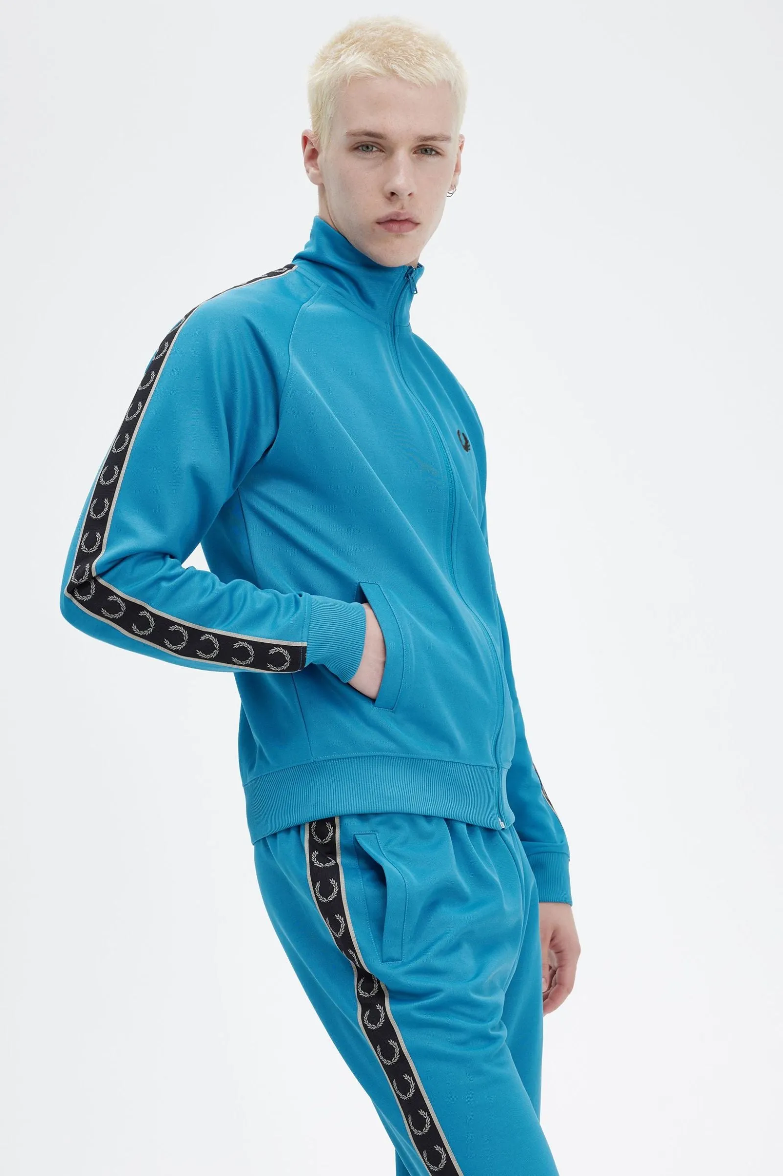 CONTRAST TAPE TRACK JACKET