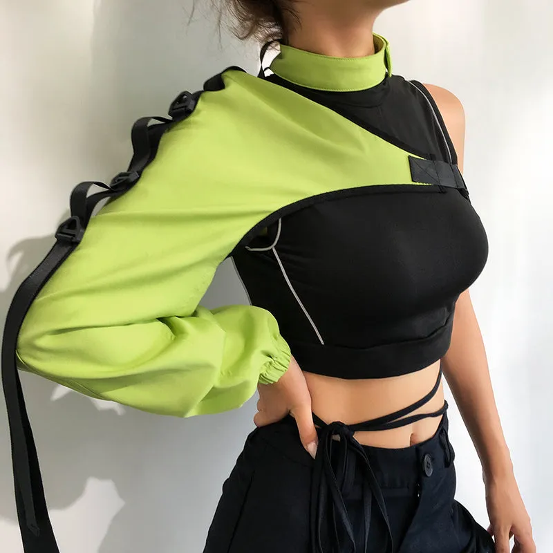 Cyborg Arm Jacket Neon Green
