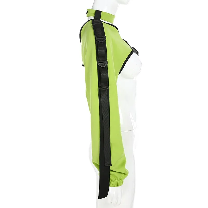 Cyborg Arm Jacket Neon Green