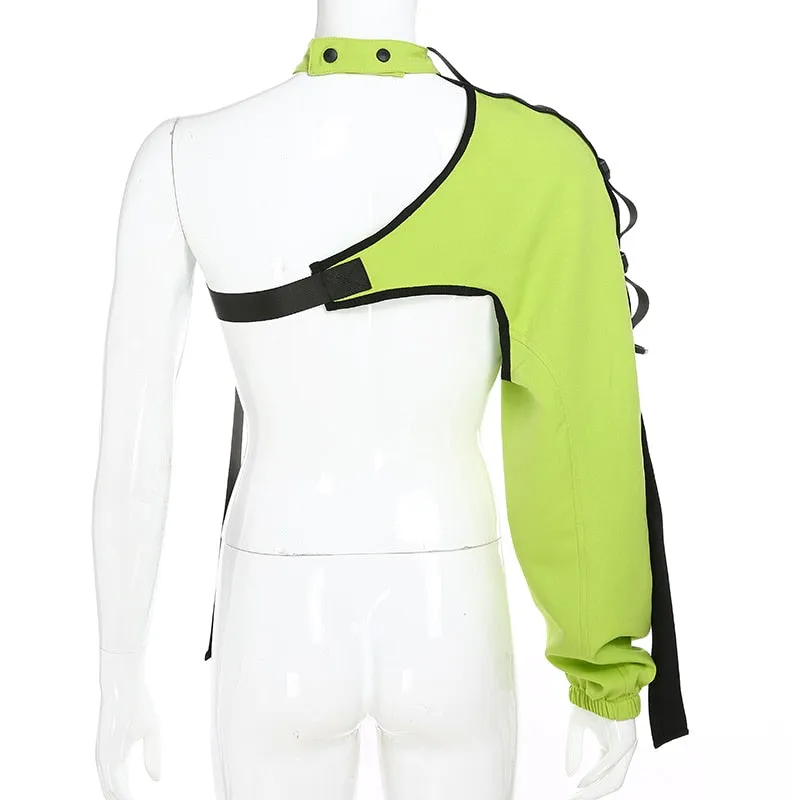 Cyborg Arm Jacket Neon Green