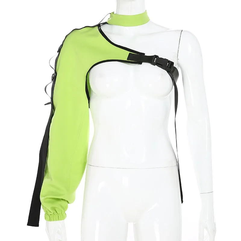 Cyborg Arm Jacket Neon Green