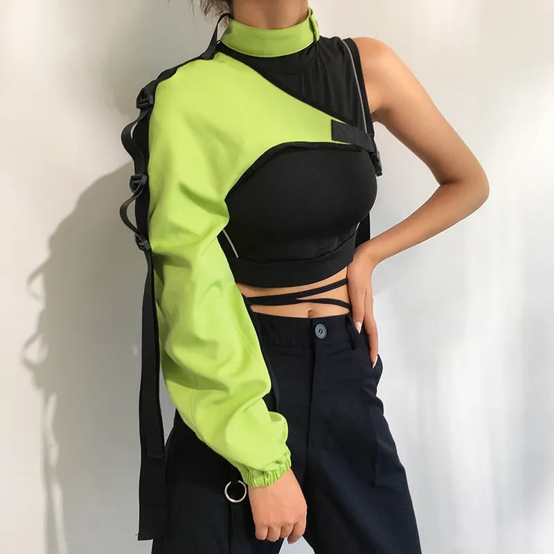 Cyborg Arm Jacket Neon Green