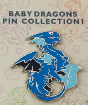 Dragon Pin (Baby Blue Dragon) | 2" Hard Enamel Pin