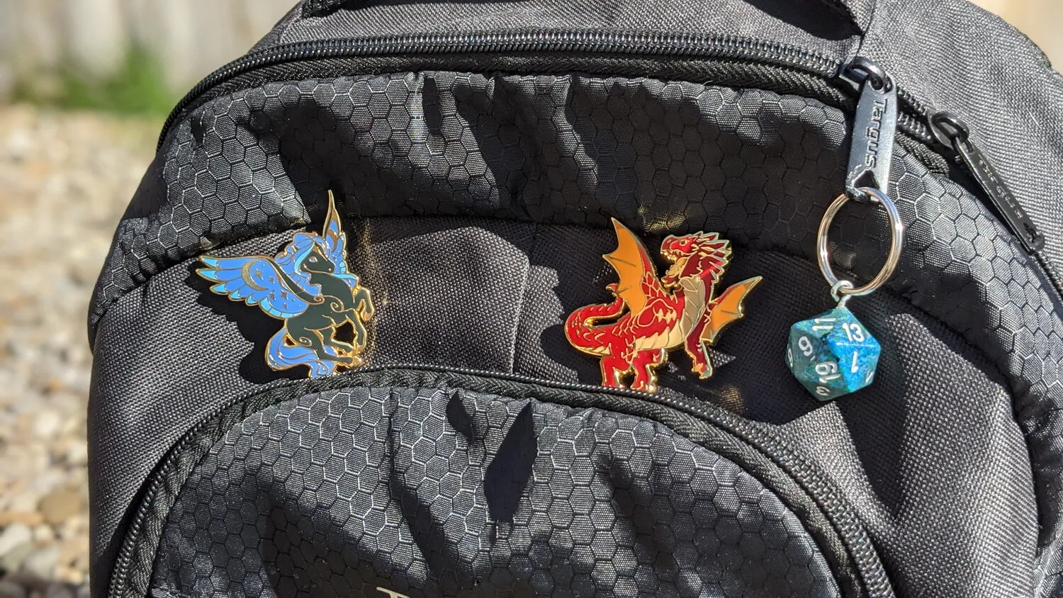 Dragon Pin (Baby Blue Dragon) | 2" Hard Enamel Pin