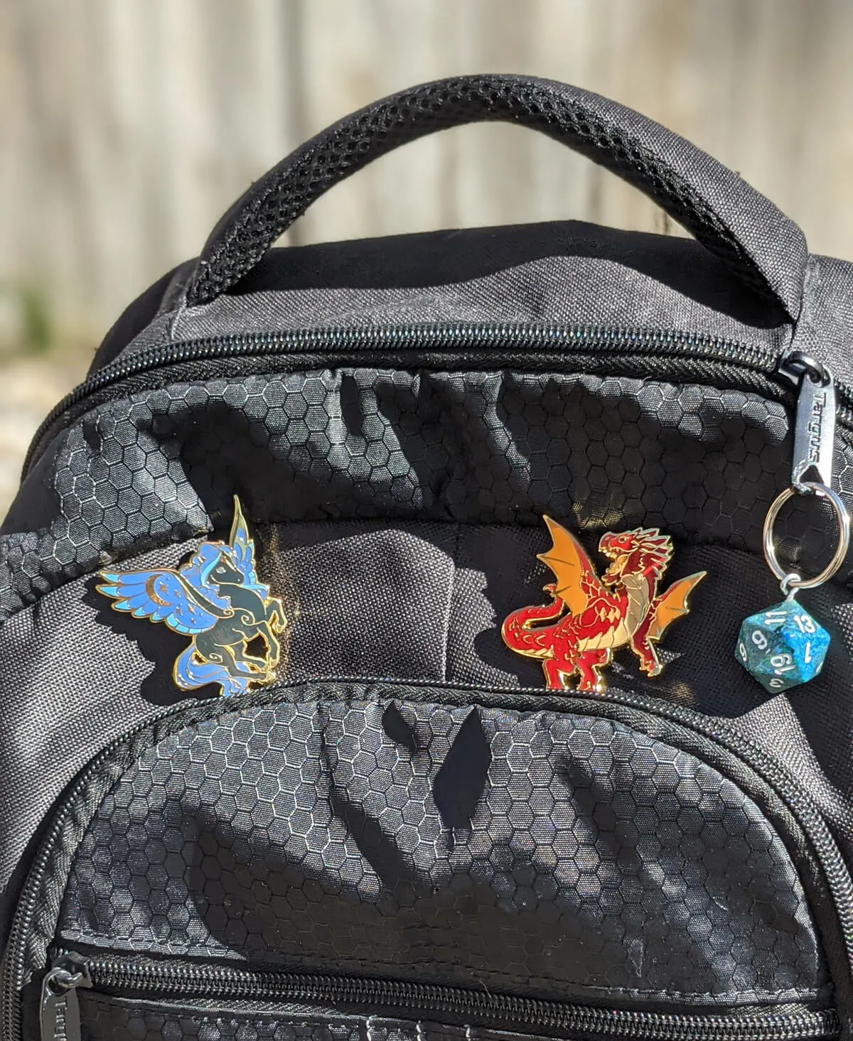 Dragon Pin (Baby Blue Dragon) | 2" Hard Enamel Pin