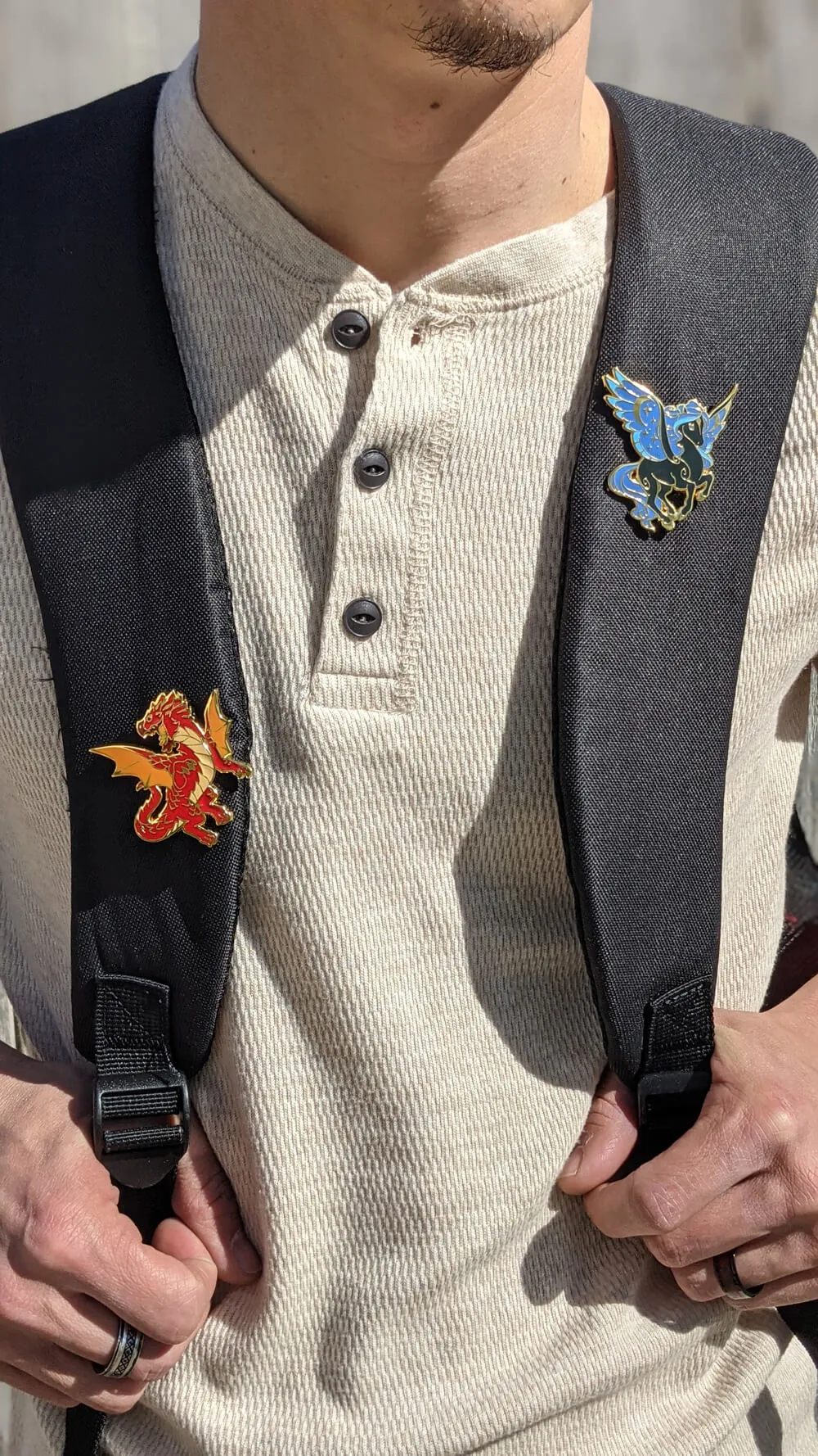 Dragon Pin (Baby Blue Dragon) | 2" Hard Enamel Pin