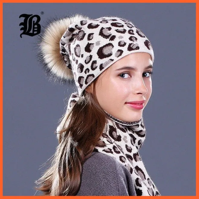 Fashion Brand Women Hats Scarf For Winter | High Quality Rhinestones  Beanies Warm Autumn Angora Knitted Caps