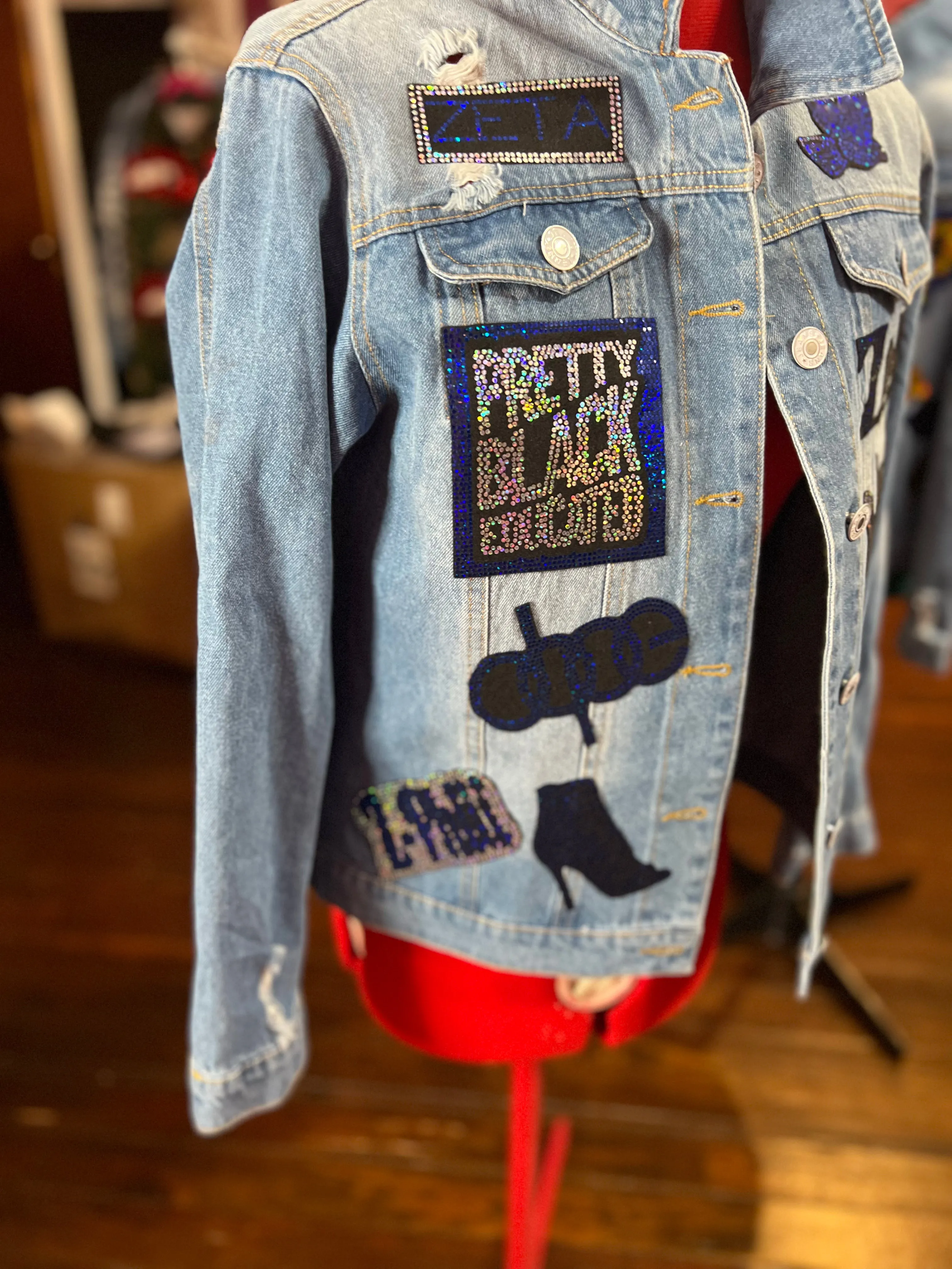 FINER Chic DENIM  Patchwork JACKET