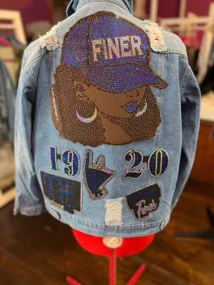 FINER Chic DENIM  Patchwork JACKET