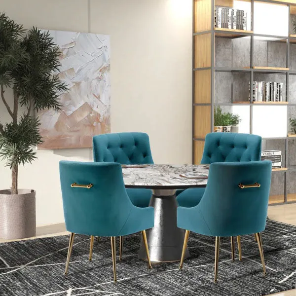 Fully Upholstered Indoor Furniture - Dining Set -  Bryn