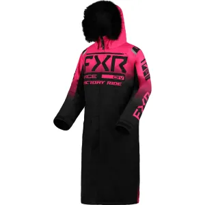 FXR  Womens Warm-Up Coat Snowmobile Jacket Winter Thermal Flex Black Fuchsia
