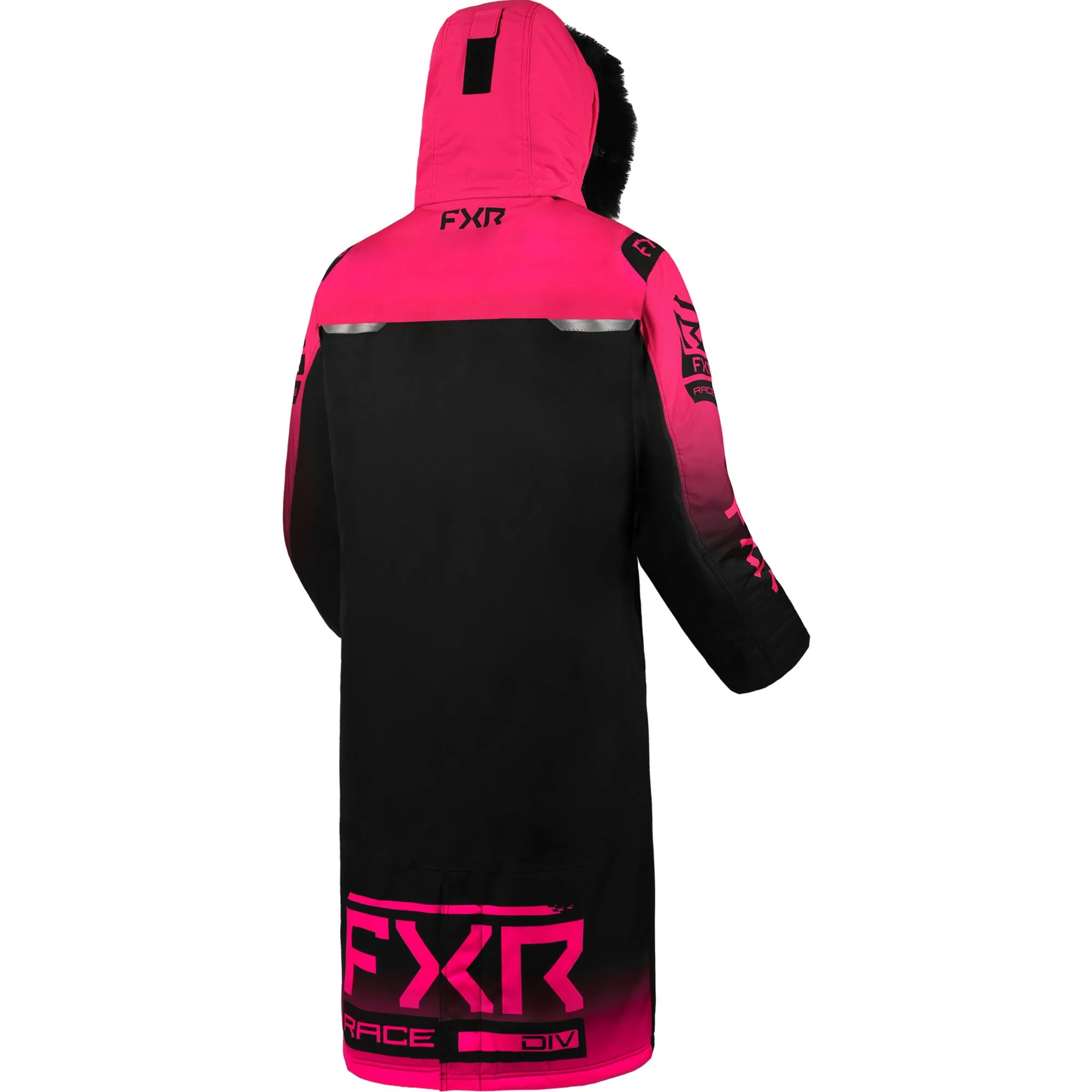 FXR  Womens Warm-Up Coat Snowmobile Jacket Winter Thermal Flex Black Fuchsia