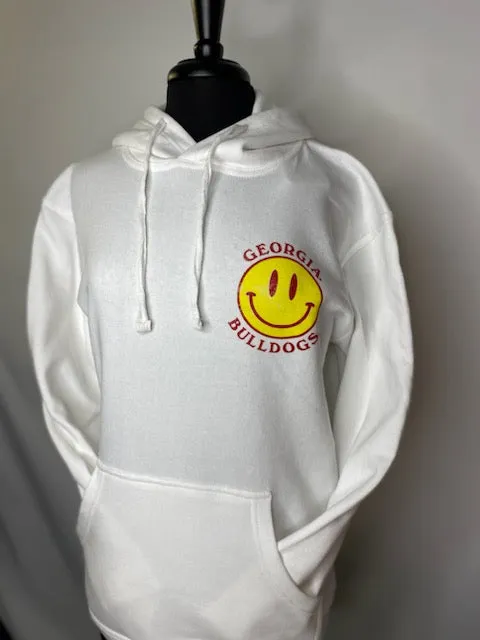 Georgia Smiley Face Fleece Hoodie