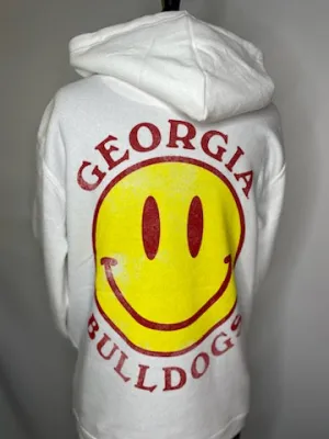 Georgia Smiley Face Fleece Hoodie