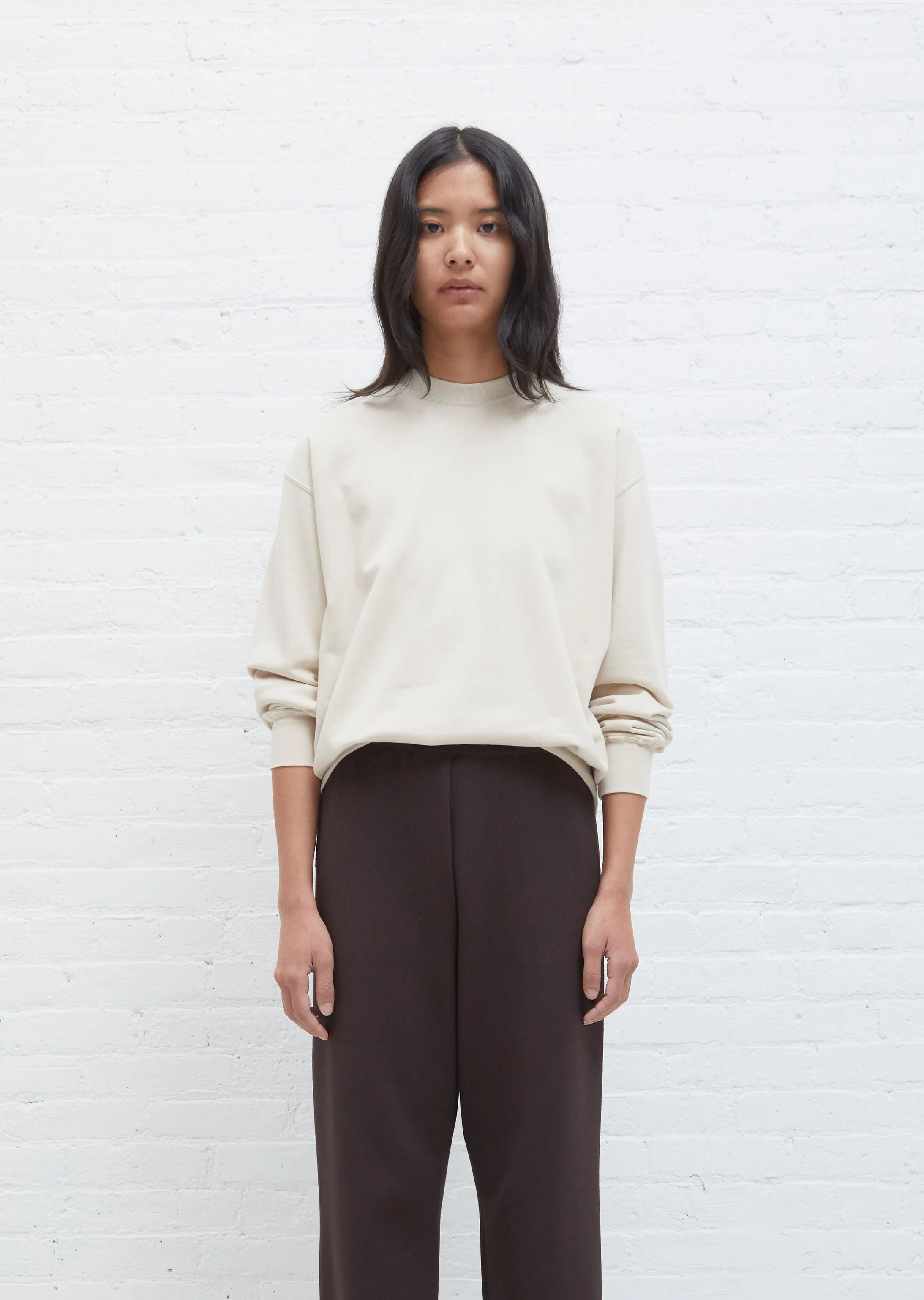 High Gauge Sweat Shirt — Ivory