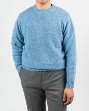Ice Sea Blue Shetland Sweater