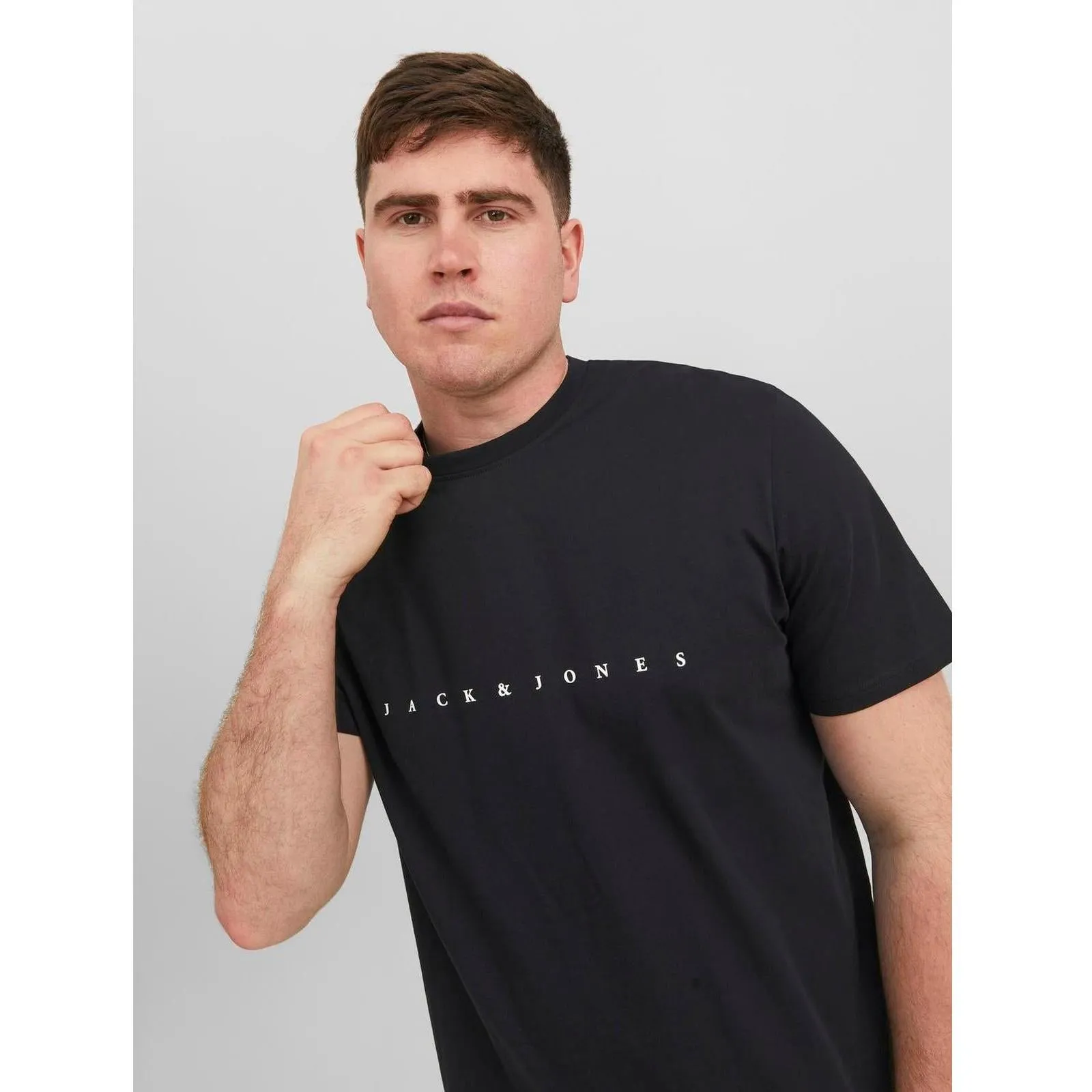 Jack & Jones Mens Star Big & Tall Short Sleeve T-Shirt