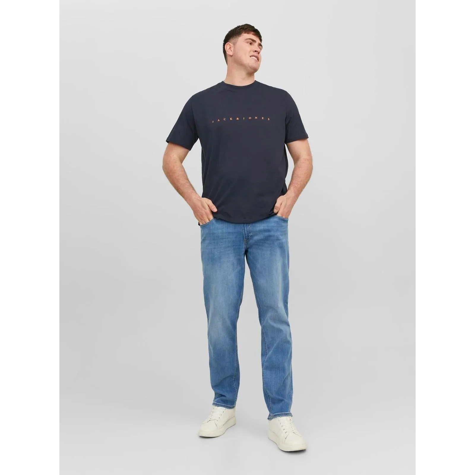 Jack & Jones Mens Star Big & Tall Short Sleeve T-Shirt