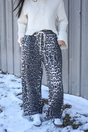 Leader Of The Pack Drawstring Leopard Pants
