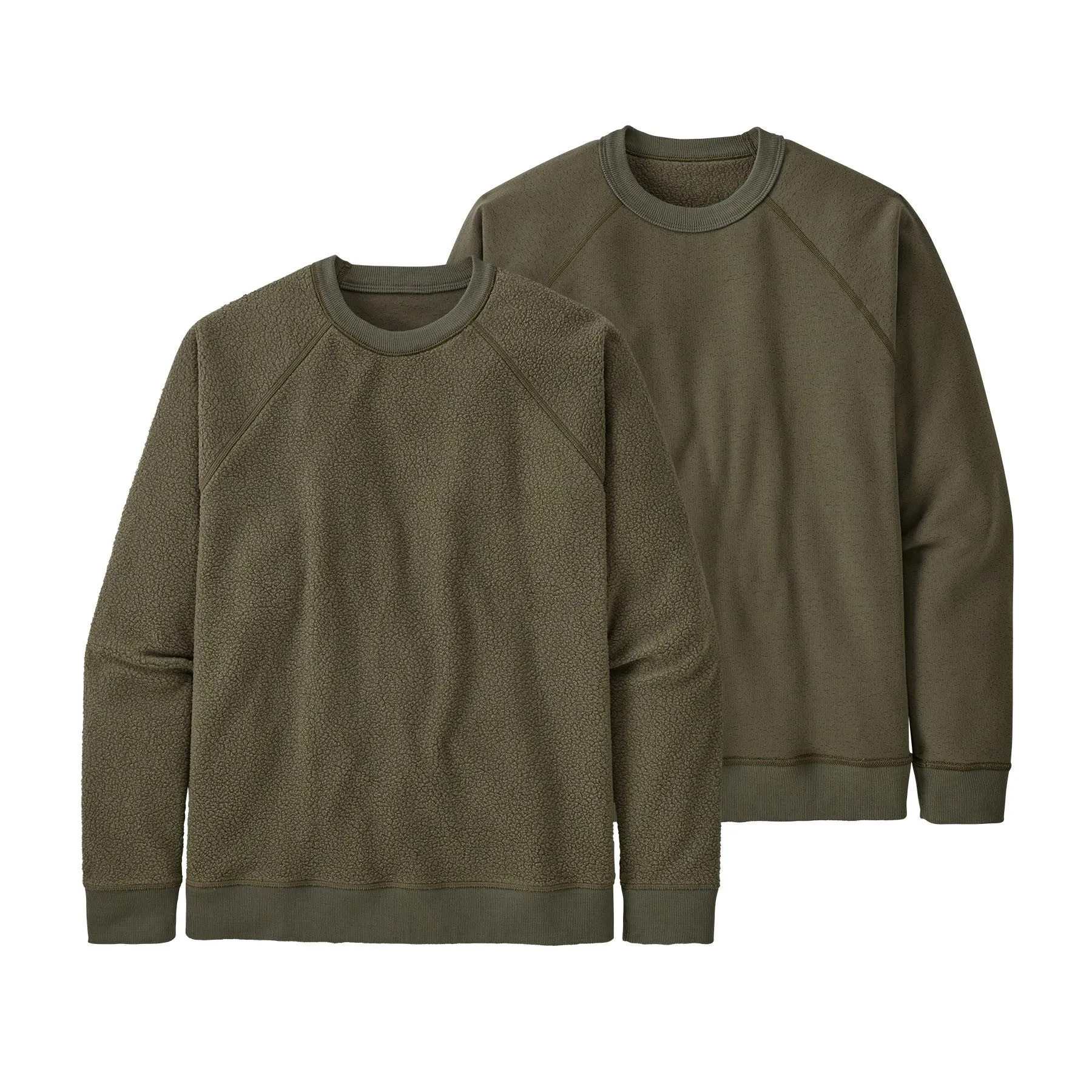 Men's Reversible Shearling Crew
