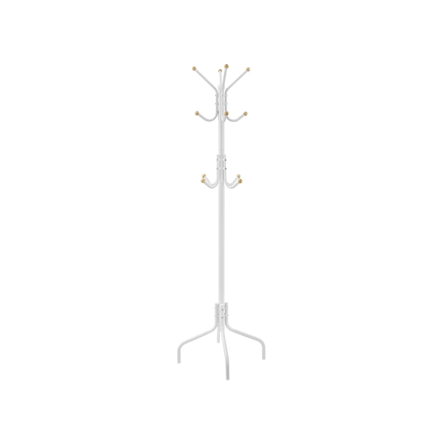Metal Coat Rack with 12 Hooks