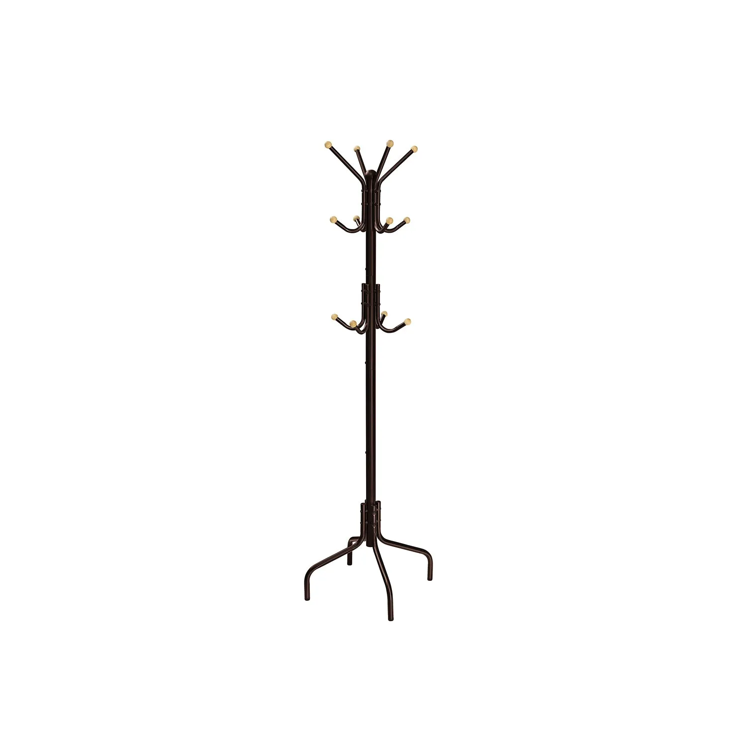 Metal Coat Rack with 12 Hooks