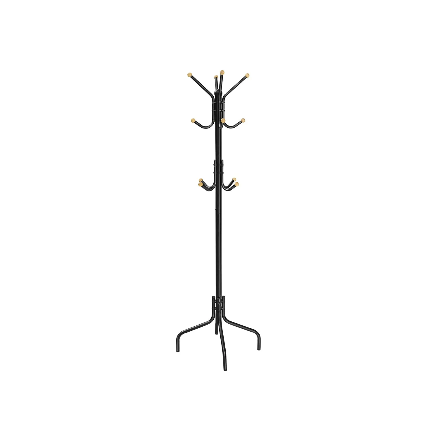 Metal Coat Rack with 12 Hooks