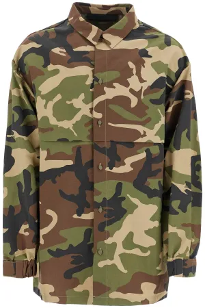 nylon camouflage overshirt for 186BT244328F WOODLAND CAMO