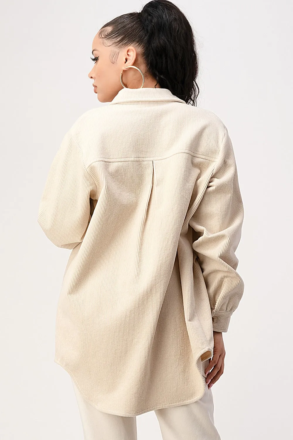 OVERSIZE CORDUROY SHIRT JACKETS