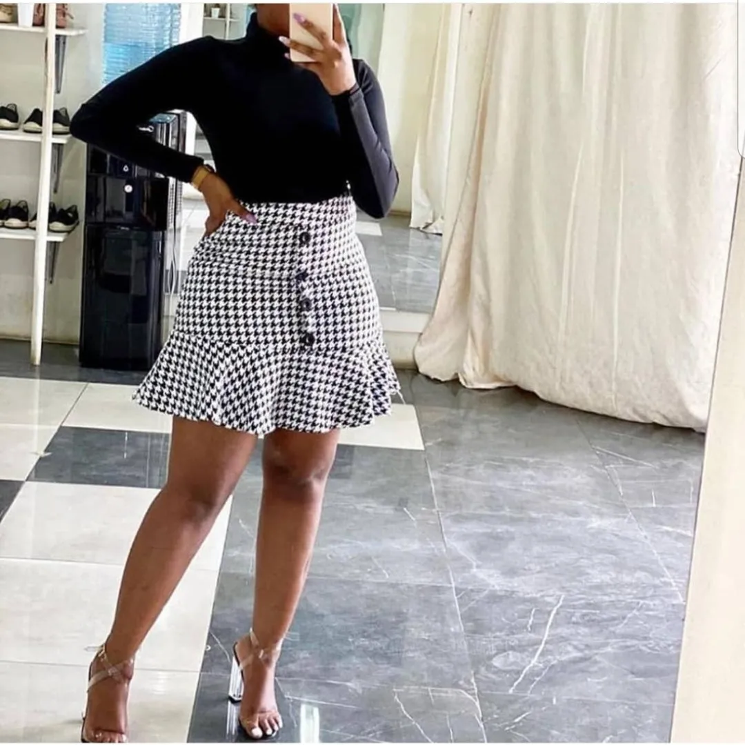 Plaid Mini Skirts 