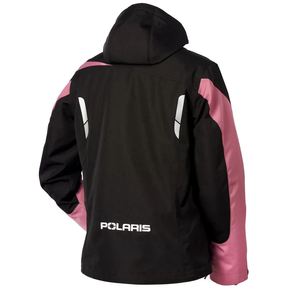 Polaris  Womens TECH54 Switchback Snowmobile Jacket Insulated Black Dusty Rose