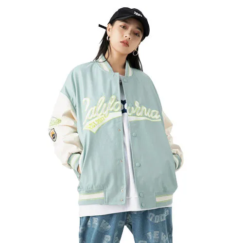 PU Leather baseball Jackets